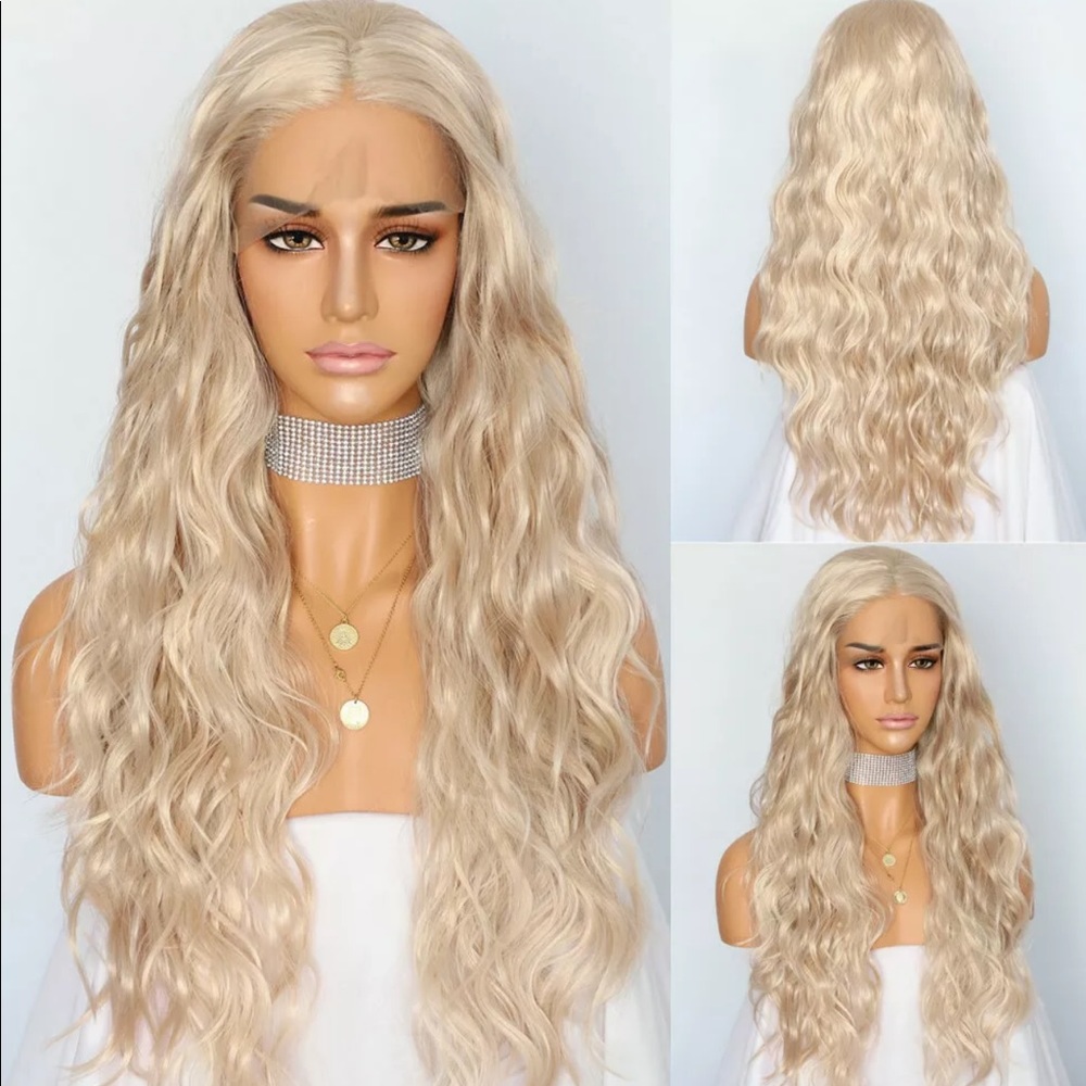 Curly lace front wig